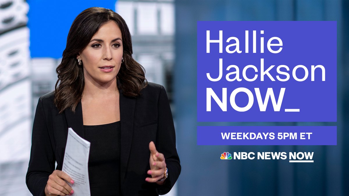 NBC News PR (@nbcnewspr) on Twitter photo TUNE IN: 'Hallie Jackson NOW' expands to two live hours with <a href="/HallieJackson/">Hallie Jackson</a> on <a href="/NBCNewsNow/">NBC News NOW</a> starting at 5 p.m. ET. TUNE IN: 'Hallie Jackson NOW' expands to two live hours with <a href="/HallieJackson/">Hallie Jackson</a> on <a href="/NBCNewsNow/">NBC News NOW</a> starting at 5 p.m. ET.