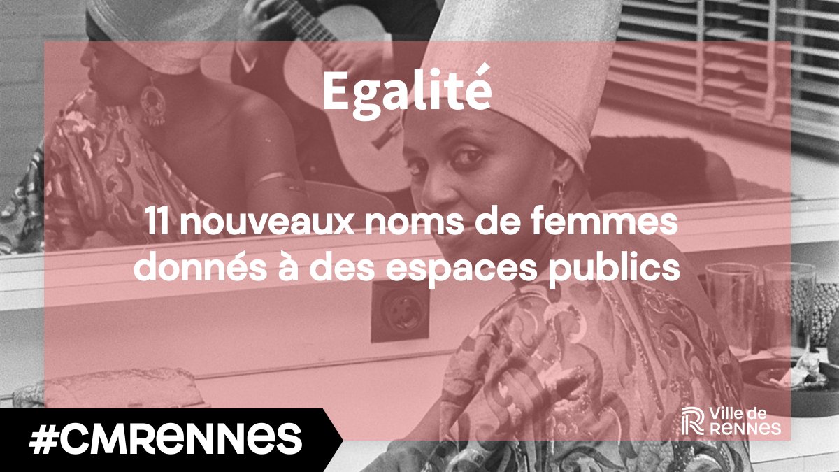 La Ville de #Rennes choisit 11 noms de femmes illustres pour ses nouvelles rues, en ce mois de mars :  
- Miriam Makeba, chanteuse d'ethno-jazz et militante anti-apartheid 
- Simone de Bollardière, militante pacifiste et écologiste (avec son mari Jacques)
#CMRennes 
(1/3)