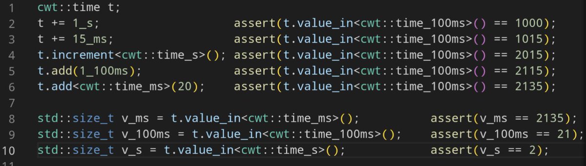 CodingWthThomas's tweet image. I used user defined literals to solve my latest problem to have a specific time type. Now I can specifically get the underlying value explicitly as I want.
Check out my article on that 👋
codingwiththomas.com/blog/user-defi…
#cpp #software #programmer