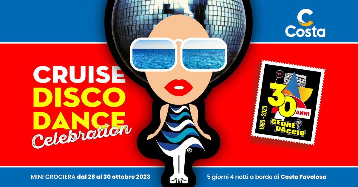 ceghedaccio's tweet photo. Ceghedaccio Cruise Disco Dance ⛵️
Italia, Spagna, Francia 🌊
dal 26 al 30 ottobre 📌
Mini Crociera a bordo di Costa Favolosa 🛳️
con partenza da Savona, 5 giorni 4 notti ⚓️
🌐 Tutte le info qui:
https://t.co/KjAn9DFUUH
#Ceghedaccio #Crociera #Celebration #Costa #Favolosa https://t.co/oibJgJpPwq
