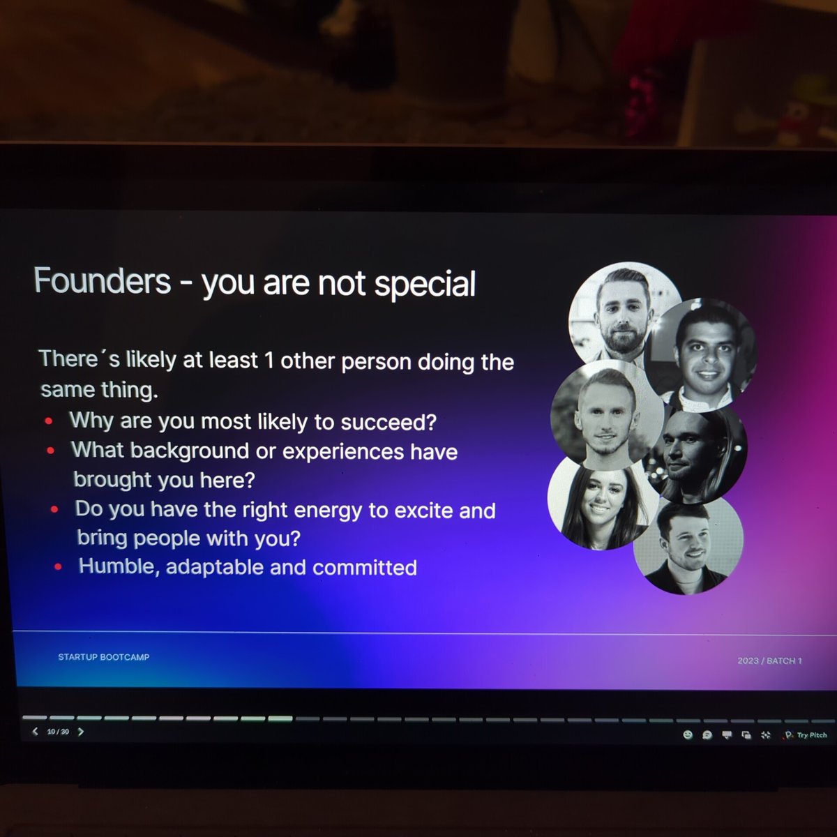 chris8fernandes's tweet photo. Presented my final webinar of the #paralect bootcamp today on #pitchdecks
Also fun telling founders they aren't as special as they think π
Pitch day next Monday 2οΈβ£0οΈβ£
@sam_cholera @brookeleblanc @itsjhutchinson @ChrisElward @joehoward25 @ManchenkoAndrew https://t.co/sog6ti9Vqj