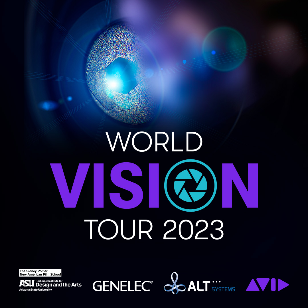 MediaComposer's tweet photo. Meet picture editor Lori Jane Coleman, ACE (Covert Affairs) and sound editor Bobbi Banks (The Batman) for Avid’s World Vision Tour at @ASU

▶️ https://t.co/Dwdbg0IjJt

#avid #asu #postproduction #altsystems #genelec #eipma #immersiveaudio #remoteediting #worldvisiontour https://t.co/hq1aavymis