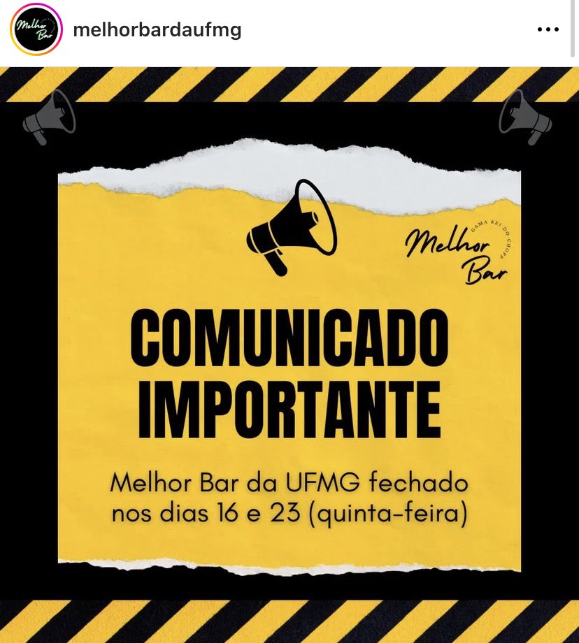 UfmgSpotted's tweet photo. 🚨 Prefeitura sacaNeou o primeiro cAbral dos calouros (dia 23)

A primeira quinTa dOs calouRos sem um rolêzÃo é triste 😢 https://t.co/J9e4ZtJPzi