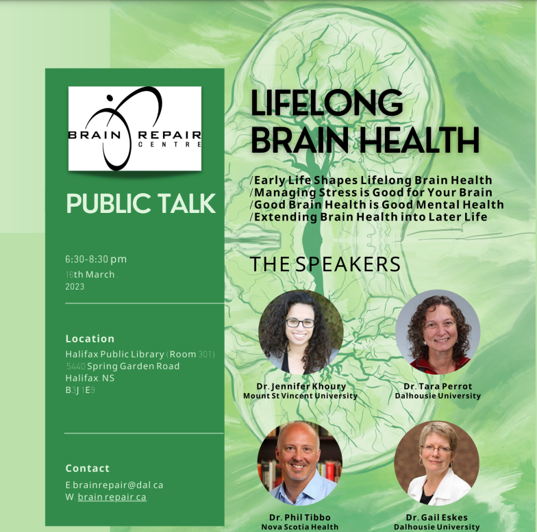 Nelofar (@nelofarkureshi) on Twitter photo 🧠 This week is #BrainAwarenessWeek!
Interested in lifelong brain health? Attend the public talk <a href="/hfxpublib/">Halifax Public Libraries</a> organized by <a href="/BRCHFX/">Brain Repair Centre</a>
<a href="/JenKhoury/">Jennifer Khoury</a> <a href="/TaraPerrot/">Tara Perrot</a> <a href="/tibbop/">Phil Tibbo</a> @GailEskes
#BrainResearch <a href="/nshealth/">Health & Wellness</a> <a href="/HealthNS/">Nova Scotia Health</a> <a href="/DalhousieU/">Dalhousie University</a> 🧠 This week is #BrainAwarenessWeek!
Interested in lifelong brain health? Attend the public talk <a href="/hfxpublib/">Halifax Public Libraries</a> organized by <a href="/BRCHFX/">Brain Repair Centre</a>
<a href="/JenKhoury/">Jennifer Khoury</a> <a href="/TaraPerrot/">Tara Perrot</a> <a href="/tibbop/">Phil Tibbo</a> @GailEskes
#BrainResearch <a href="/nshealth/">Health & Wellness</a> <a href="/HealthNS/">Nova Scotia Health</a> <a href="/DalhousieU/">Dalhousie University</a>