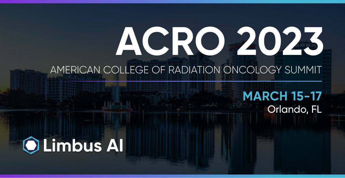 LimbusAI's tweet photo. We are thrilled to be exhibiting at the @ACRORadOnc Summit this week! Stop by and speak with Dana and Dave to see why our 180+ centers have chosen #LimbusContour for their #ai #autocontouring solution. #radonc #medphys #oncology #ACRO https://t.co/tNGjXopEf2