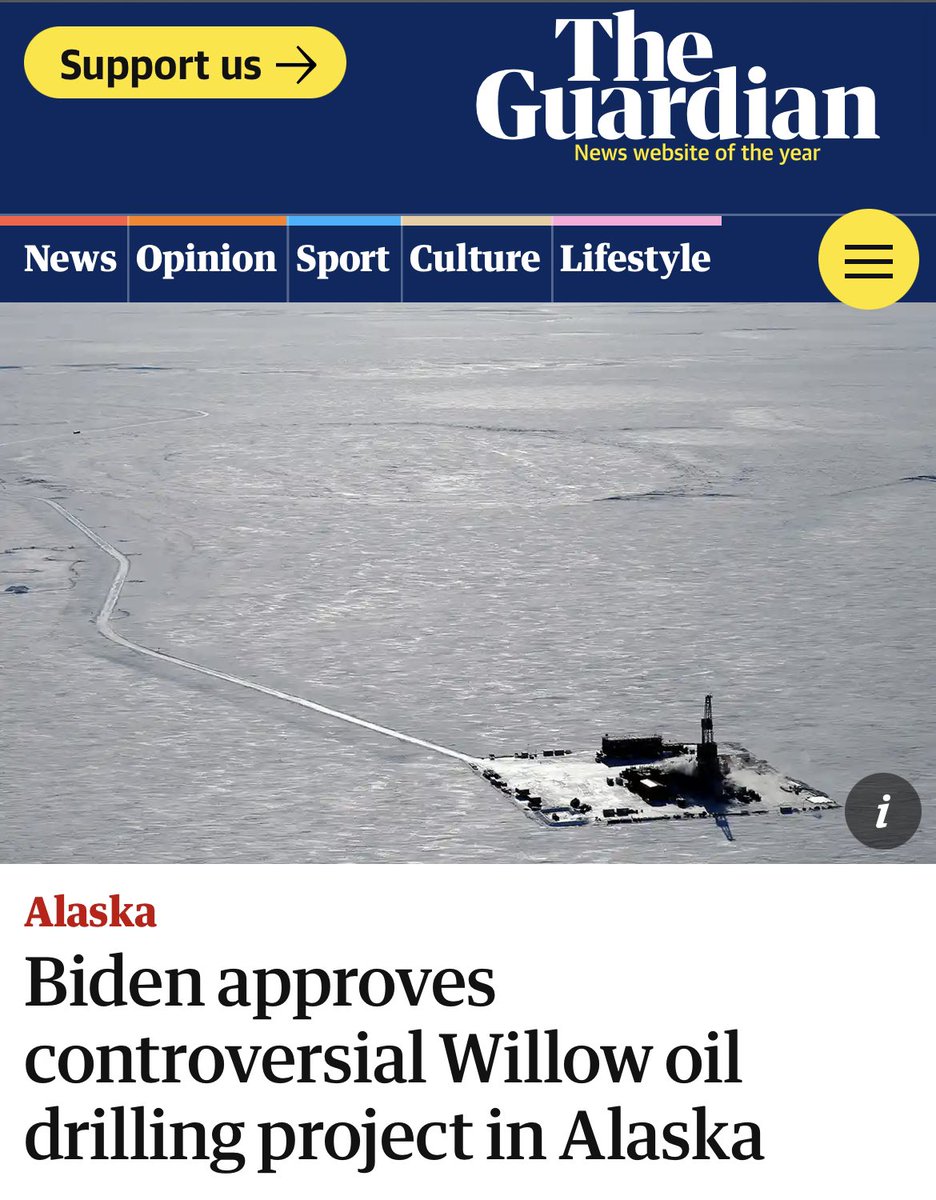 togetherlillies's tweet photo. Joe Biden has approved the willow project to go ahead. There’s quite literally no turning back.. no one on here seems to be talking about it. https://t.co/mZDFoKJCCF