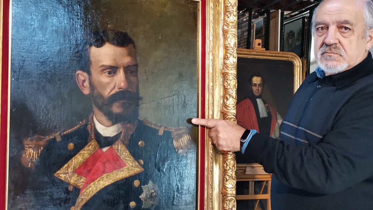 romytour's tweet photo. La futura Casa Museo de Isaac Peral contará con un retrato de Isaac Peral realizado por José Francisco Díaz Molina que gracias a la generosidad de Diego Quevedo ha cedido de su colección personal #Cartagena #Cefapit #isaacperal #murciaturistica
https://t.co/MLfh83tKpv https://t.co/krY8gB5ykS