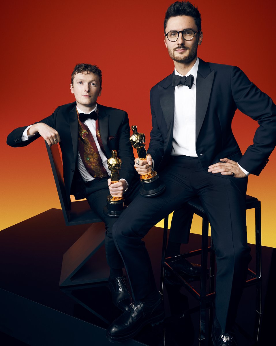 Your 95th Oscars Live Action Short Film winners, Ross White and Tom Berkeley ('An Irish Goodbye'). #Oscars 

Photo Credit: Michelle Watt