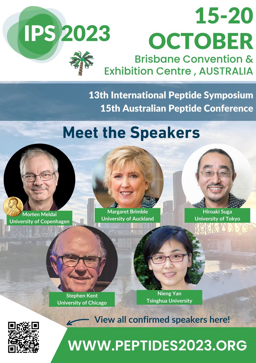 Here’s a glimpse of some of the fantastic speakers at #AusPeptide2023! Get keen for when registration and abstract submission opens on Thursday 👀👀