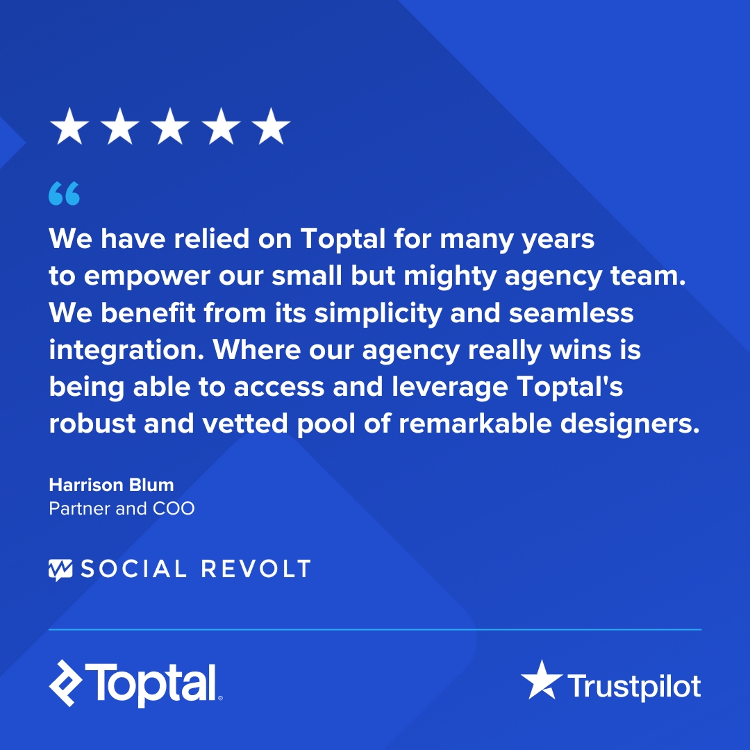 toptal's tweet photo. The team at @SocialRevolt_ needed access to remarkable talent for their growing company. We are grateful they turned to Toptal. Read more about our multiyear partnership below. #FutureOfWork https://t.co/cDfT38FlSw