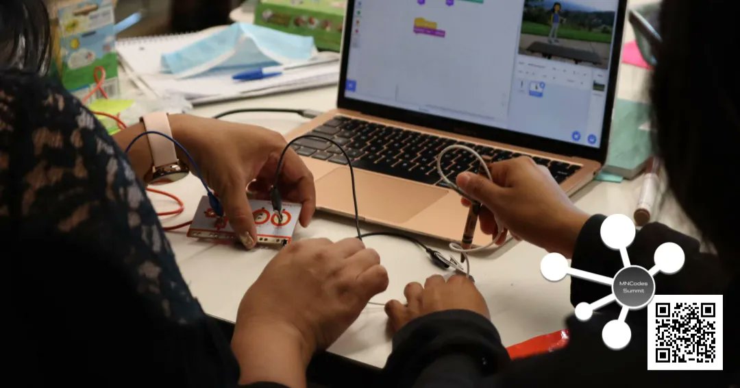 MNCodes's tweet photo. Are you interested in learning more about Computer Science Education?

Join the #MNCodes Summit on 4/15 
https://t.co/LtXijs9o5T 

Speaker topics include AI in the classroom, internet safety, block-based programming, and more! Don't miss this free event...  #MNTech #CSforAll https://t.co/DNuJvZhRTY