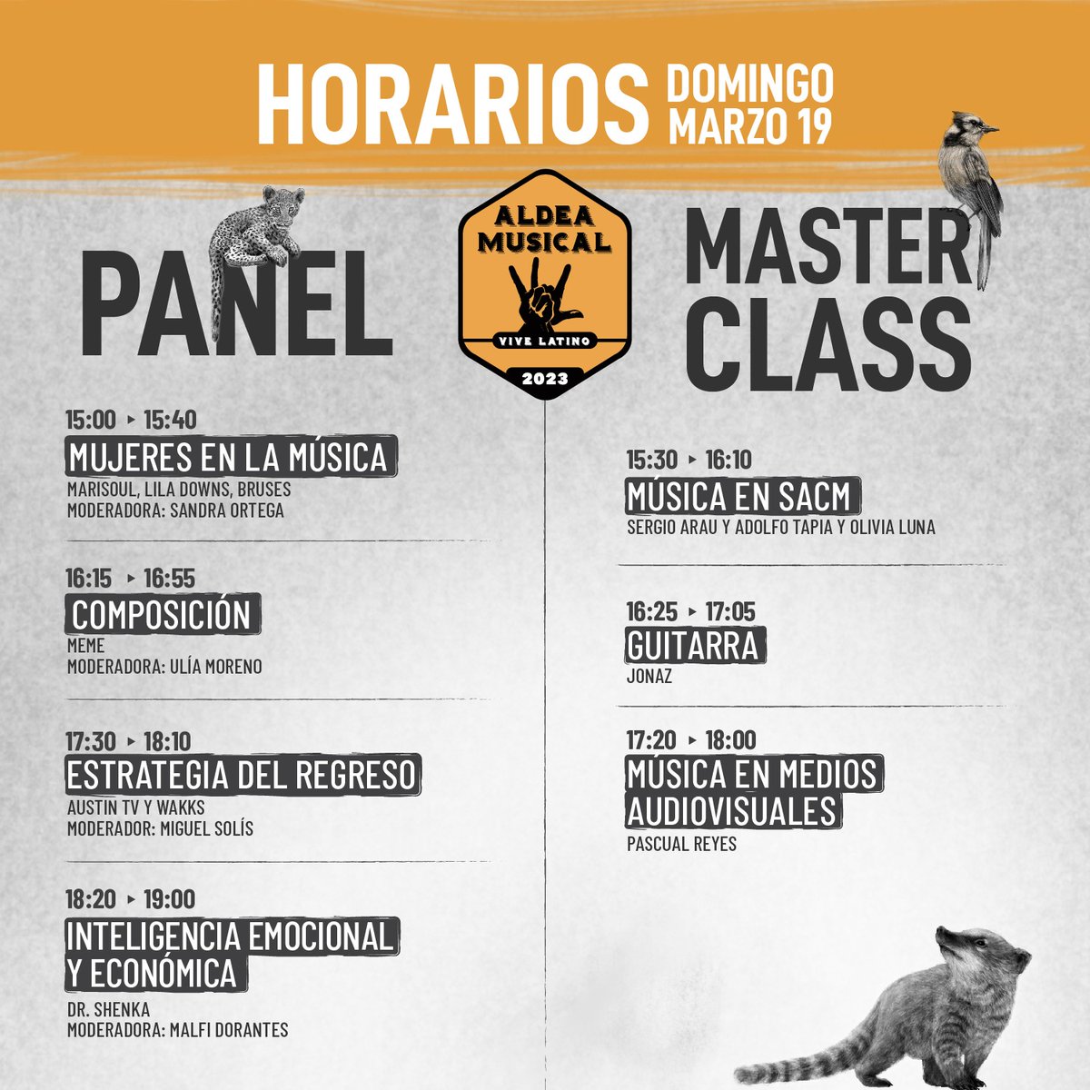 AldeaMusicalVL's tweet photo. Nuestras dos jornadas de talleres y paneles dentro de la #AldeaMusicalVL quedan distribuidas así 👇
¿Ya sabes a cuál quieres unirte? 🛖🔊 https://t.co/MMrMT092W0