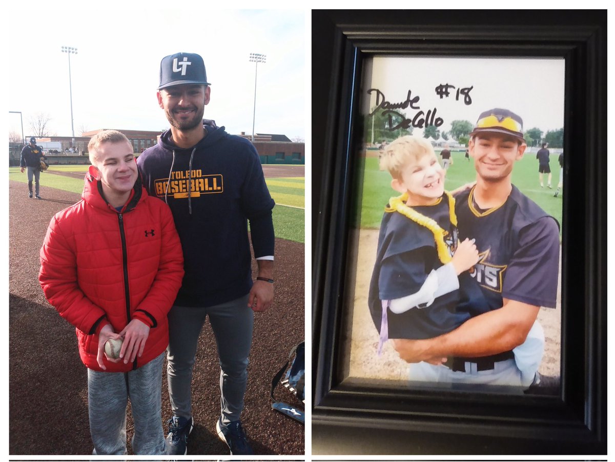 brawley_doug's tweet photo. Good to meet up with @DaunteDecello this weekend.  One pic is 2018 with our Hannibal Hoots and the other was 2023 with Toledo.  Many other stops in between.  @GrenadierDugout @ToledoBaseball @ICoach9 @ofallonbaseball @mrcontadores https://t.co/xx6JsU4moB