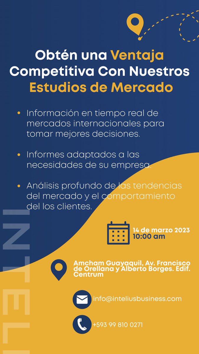 InteliusBI's tweet image. 📣Mañana martes 14 de marzo participaremos en el #openhouse de @amchamgye para responder todas sus preguntas sobre #comercioexterior #data y #oportunidadesdenegocio en extranjero🌎

¡No se lo pierdan!
⏰10h00 
📍Sede AMCHAM Guayaquil