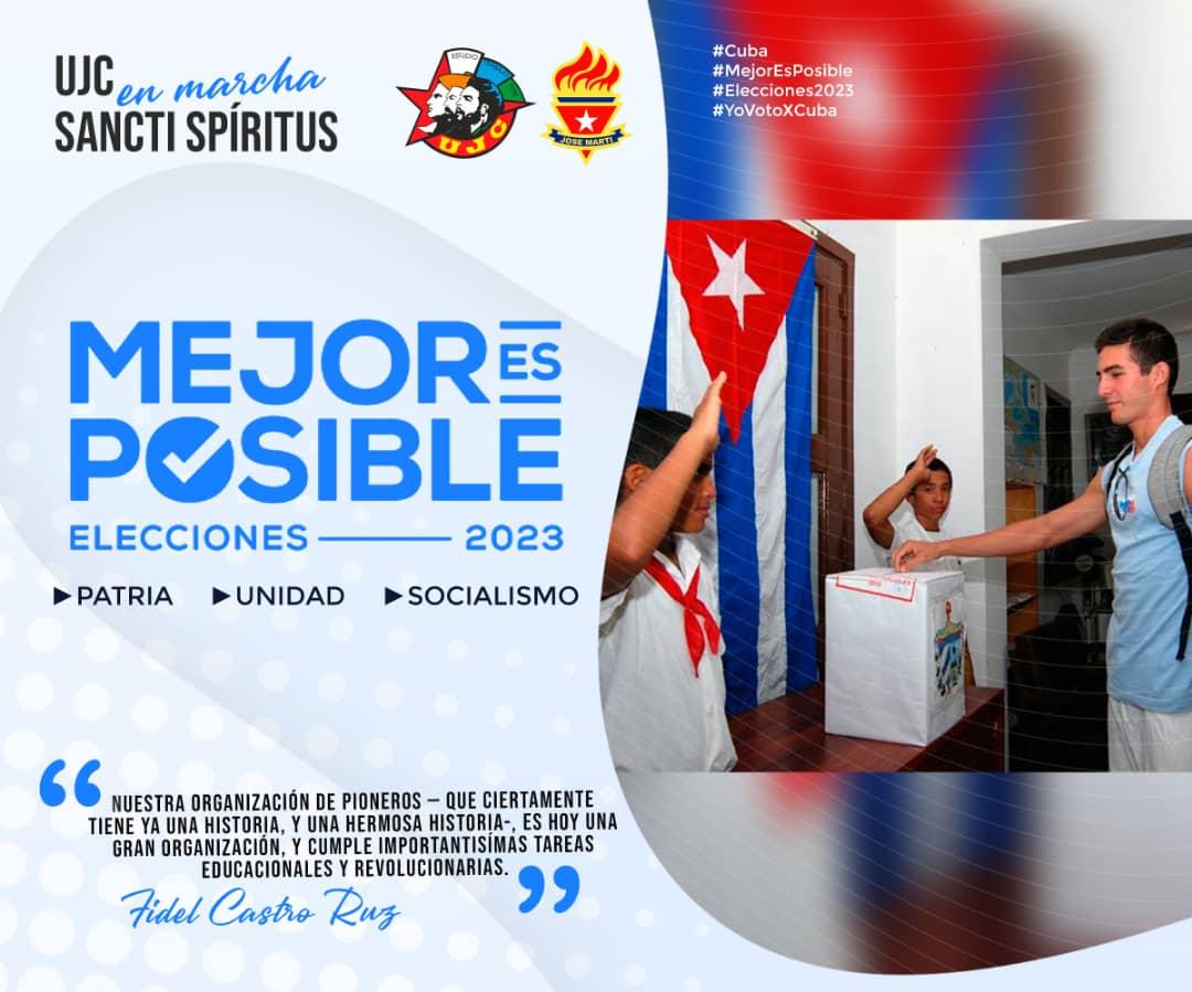 Las urnas en Cuba son custodiadas por nuestros pioneros como muestra de la democracia de nuestro país.
#YoVotoPorTodos