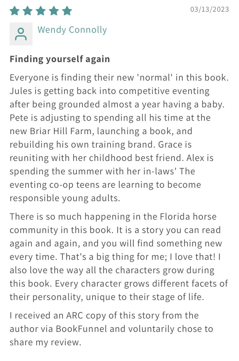 First review for my upcoming #equestrian novel FRIENDS WITH HORSES ⭐️⭐️⭐️⭐️⭐️