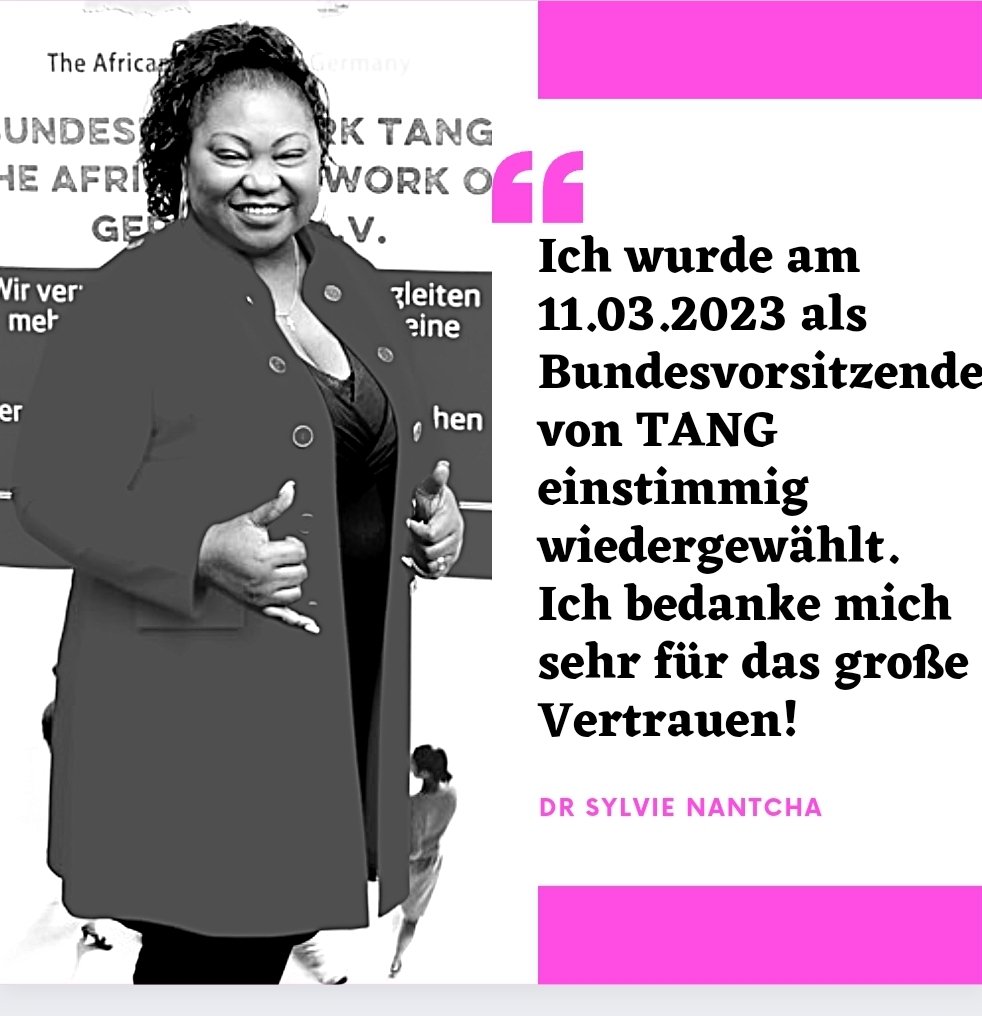 Wir gratulieren die Bundesvorsitzende Dr. Sylvie Nantcha zur Wiederwahl!