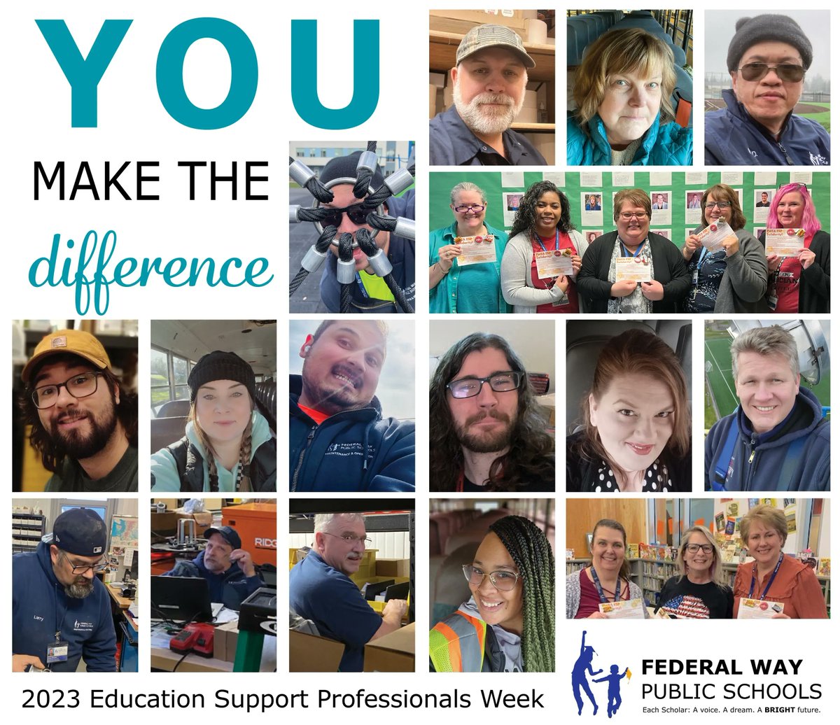 FWPS210's tweet photo. In honor of Educational Support Professionals Week, we are celebrating our classified employees! Thank you for all you do to support our scholars’ success. #FWPSGoal2 #ESPWeek2023 https://t.co/XH6G5qrzWd