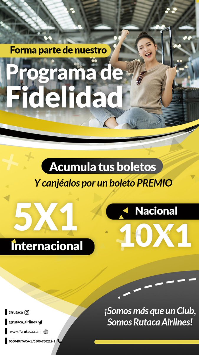 Participa en nuestro programa de fidelidad 🥳🥳🥳 es muy sencillo, solo debes acumular tus boletos nacionales o internacionales...🧳✈️