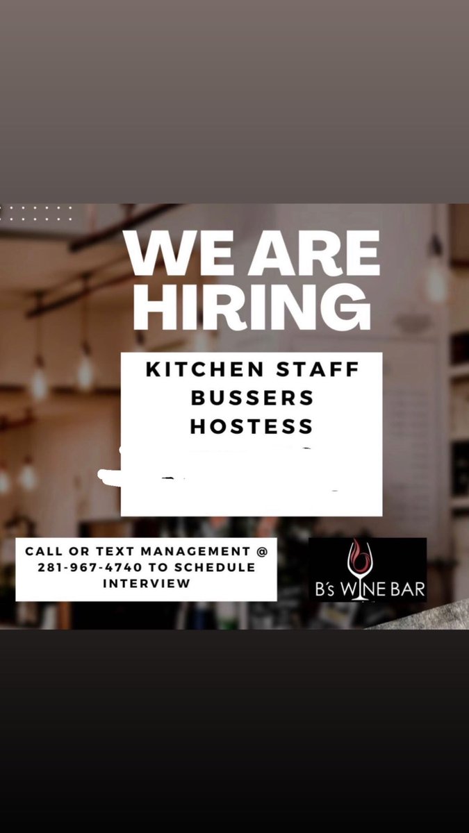 If anybody in Missouri city needs a job