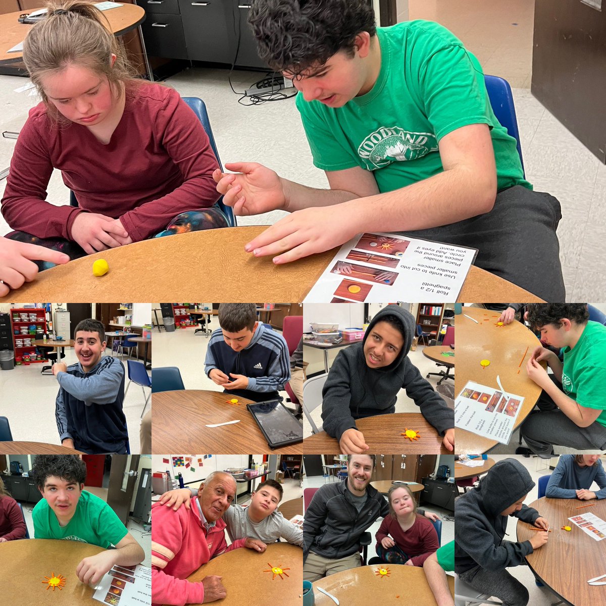 MHS_PreVoc's tweet photo. Combining our PreVoc and our OT skills in a fun activity. Following directions making clay animals! #followingdirections #clay #makers #prevocrocks https://t.co/MHPhm7iF80