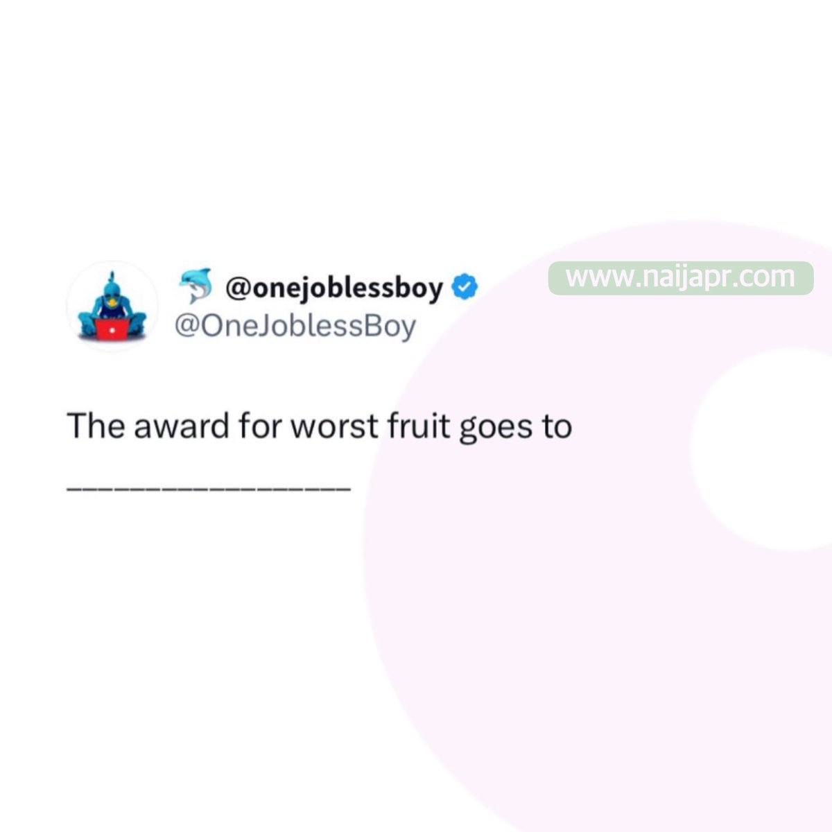 Naija tweet media
