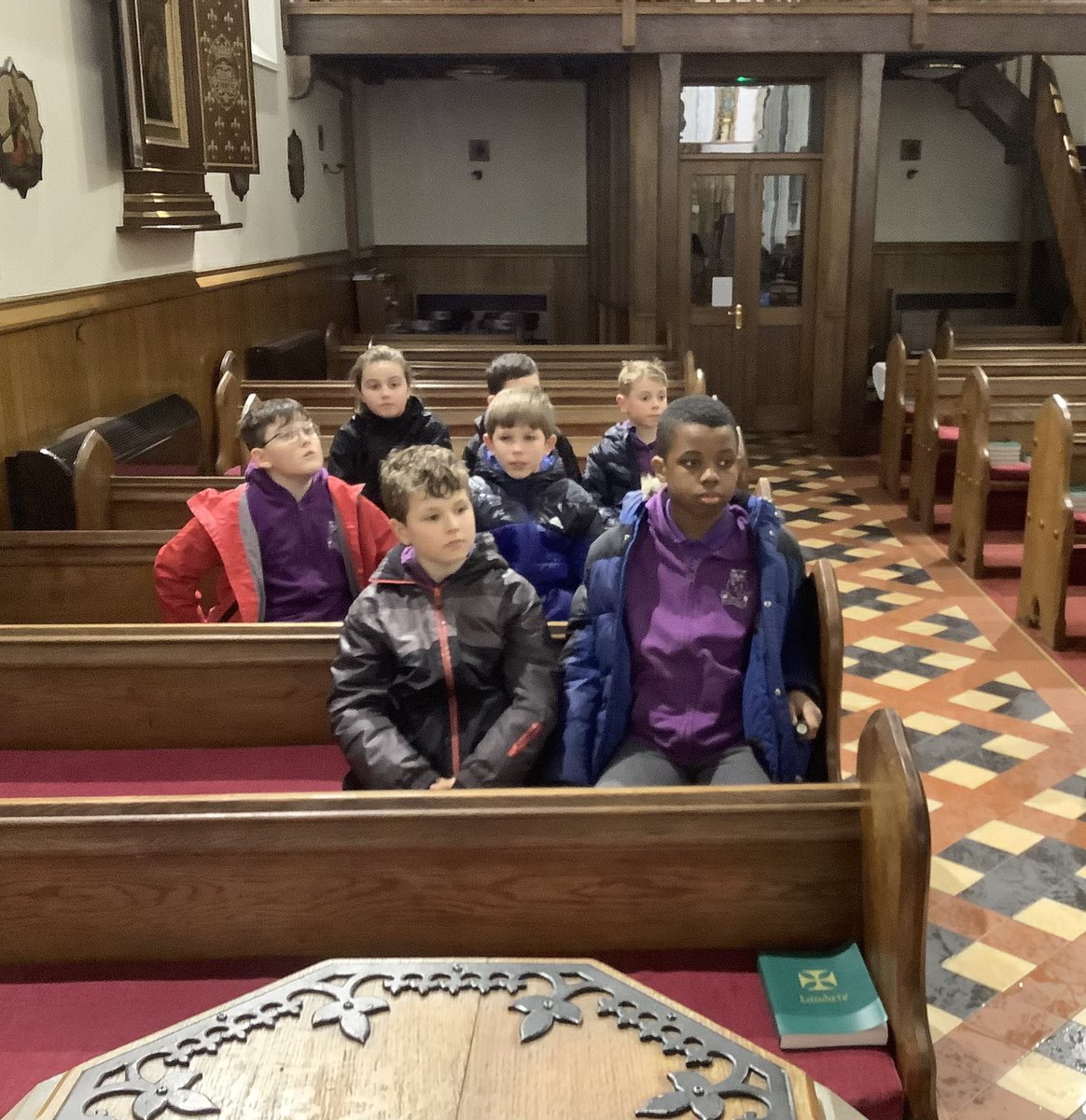 Moving outside to see the beautiful church. <a href="/sjohnvianney/">SJV</a> <a href="/TheHolyCrossMAC/">Holy Cross Catholic MAC</a> <a href="/AltonCastle_KYT/">AltonCastle_KYT</a>