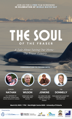 Centre for Global Studies (CFGS) (@cfgs_uvic) on Twitter photo Join us for an unforgettable, in-person film screening of The Soul of the Fraser, this March 22nd @UVIC for #WorldWaterDay! 🎞️🌊Learn more here poliswaterproject.org/pol.../the-sou… We can't wait to see you there!
@poliswater @birdscanada @bcnature @victoriaNHS <a href="/uvic/">UniversityOfVictoria</a>sustainability Join us for an unforgettable, in-person film screening of The Soul of the Fraser, this March 22nd @UVIC for #WorldWaterDay! 🎞️🌊Learn more here poliswaterproject.org/pol.../the-sou… We can't wait to see you there!
@poliswater @birdscanada @bcnature @victoriaNHS <a href="/uvic/">UniversityOfVictoria</a>sustainability