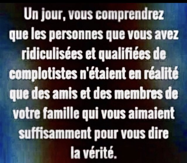 19David19David's tweet photo. 🟥⬛️🟥
ON NE VOUS PARDONNERA PEUT-ÊTRE JAMAIS,EN ÊTES-VOUS CONSCIENTS MAINTENANT ?
🟥⬛️🟥
#rt #Éveillés #Endormis #Lobotomisés #Division https://t.co/munIj3LjkH