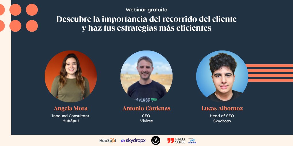 No te pierdas la próxima semana el webinar gratuito que hemos preparado para ti y aprende a optimizar tus procesos de crecimiento de la mano de Angela Mora de HubSpot, Antonio Cárdenas de Vivirse y Lucas Albornoz de <a href="/SkydropxLAT/">Skydropx LATAM</a>.🔝
¡Regístrate ahora! 🚀offers.hubspot.es/webinar-analis…