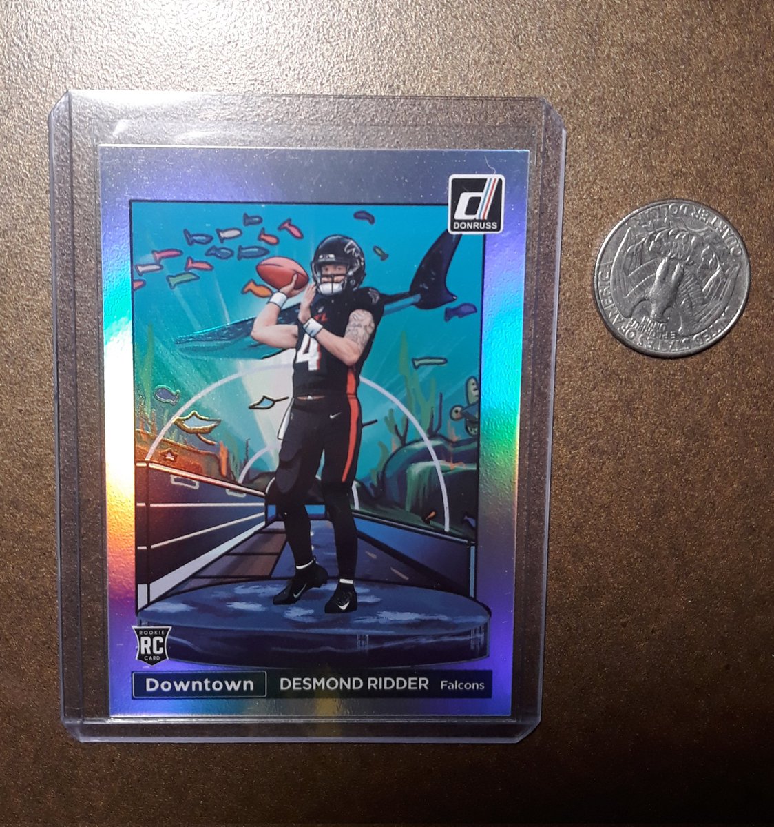 Metalskull79's tweet photo. Downtown Desmond Ridder 22 Donruss Football, selling $300 USPS BMWT #sportscardsforsale #sportscards #tradingcards #hobby https://t.co/8XdnlD0pJq