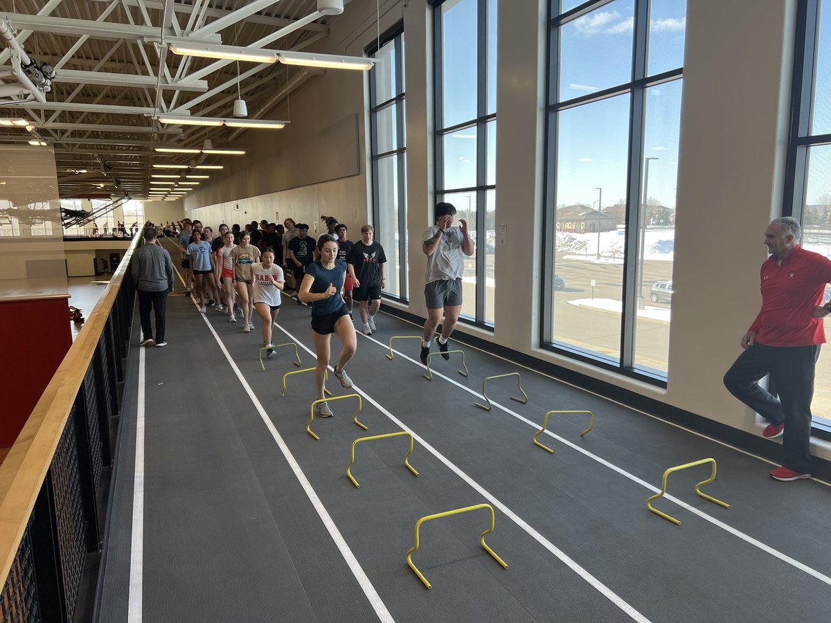 ShakopeeTF's tweet image. The first day of the 2023 Track &amp;amp; Field season is underway! Athletes are doing a station workout today and making the most of it! #TrackIsBack