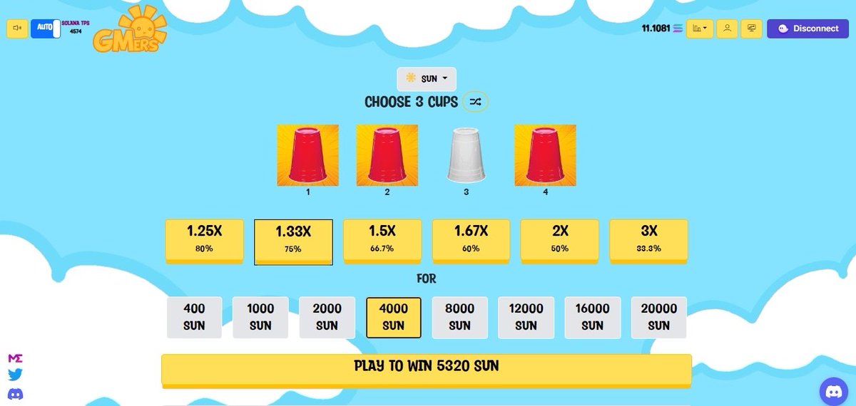 🚨GMers x <a href="/DegenLabs/">DegenLabs</a> 🚨

We have further expanded our partnership with <a href="/DegenLabs/">DegenLabs</a> to provide a new game for our holders! 

🎉Play Degen Flip Cup with $SUN and Solana now: sun.degenflipcup.io 🎉