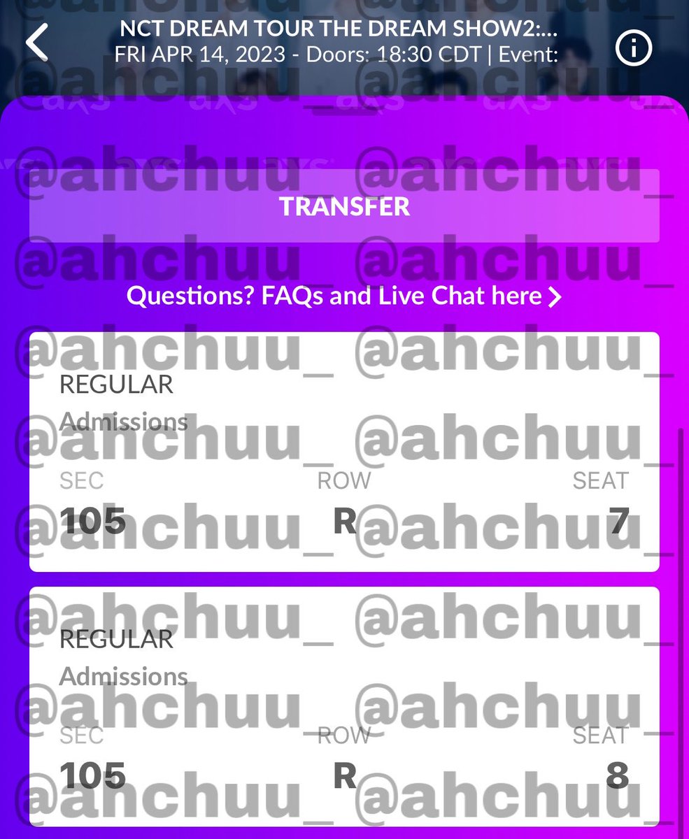 ahchuu_'s tweet photo. PLS RT! 💚 

WTS/LFB/SELLING/SELL: two (2) tickets for nct dream in DAL (dallas) 4.14.23 

sec 105, row r, seat 7-8 for face value with fees $385 each

- transferrable via axs email
- pp/vm
- dm if interested

#NCTDREAM_THEDREAMSHOW2_DALLAS  #nctdreamindallas #nctdreamtour https://t.co/Hc5yjwiXuj