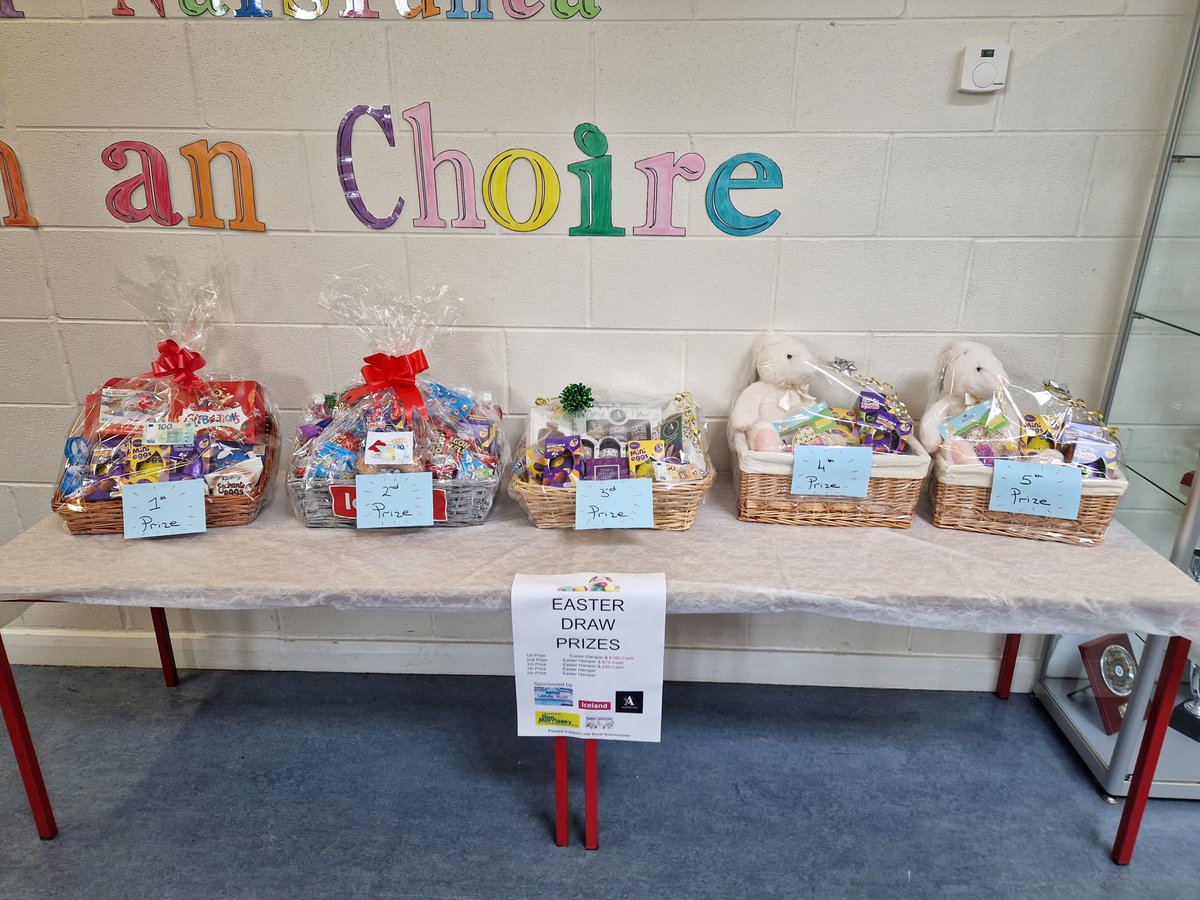 We have fabulous prizes on offer for our Easter Raffle! A huge thank you to our wonderful local sponsor 🫶🏼Please support this worthy cause!