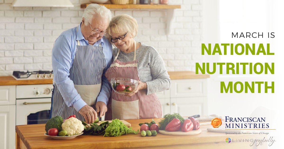 FranMinistries's tweet photo. Every March, #NationalNutritionMonth encourages people to learn about making informed food choices, developing healthy habits and improving their wellness. https://t.co/dg23HP9pHl