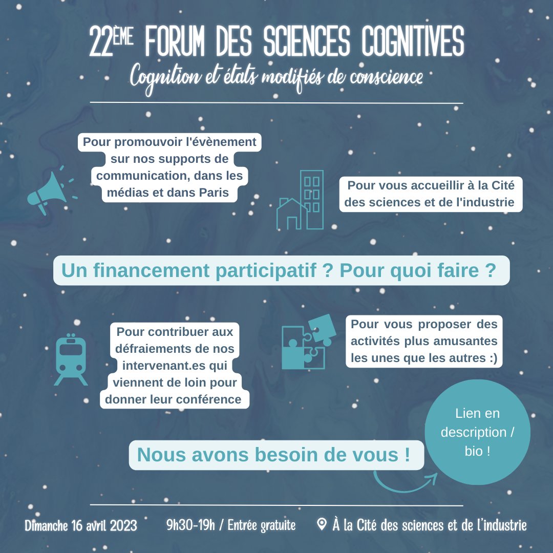 Un financement participatif pour que le 22ème FSC puisse voir le jour ! 
👉Chaque personne qui souhaite nous aider financièrement dans la réalisation de ce projet peut le faire via le lien suivant : helloasso.com/associations/c…
❤️ Chaque don compte, un grand MERCI ❤️