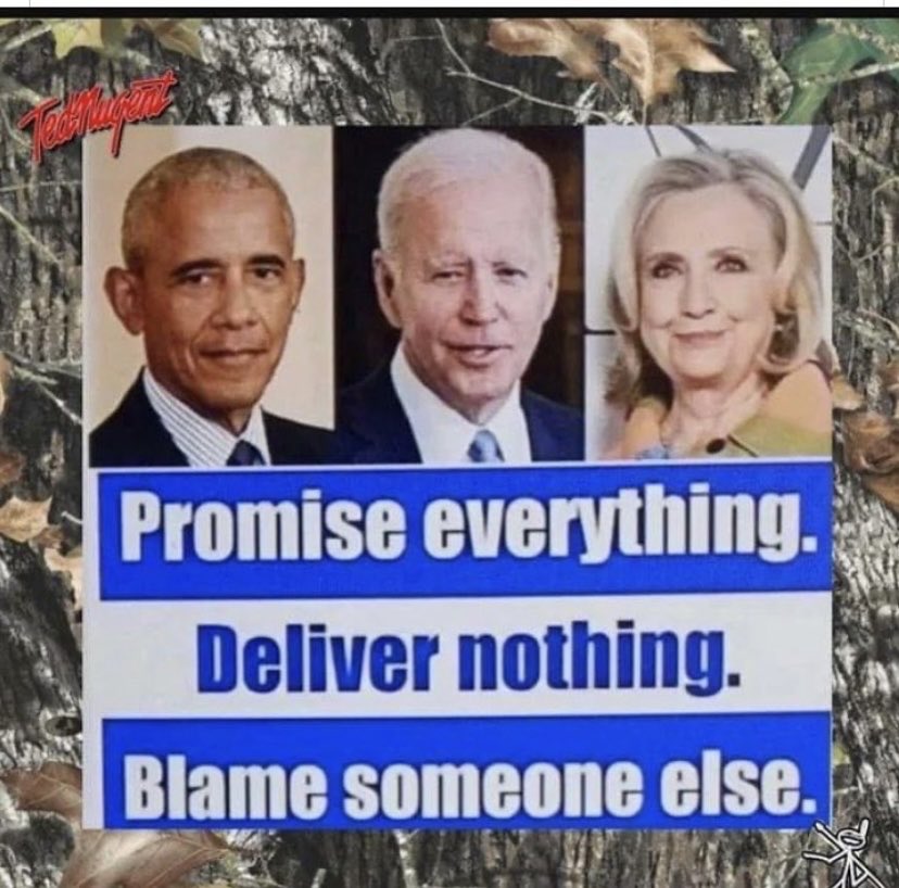 NowPammsy's tweet photo. Oh so true! And they’re all still blaming Trump for their big blunders! 🙄 https://t.co/4koHF3sXhR