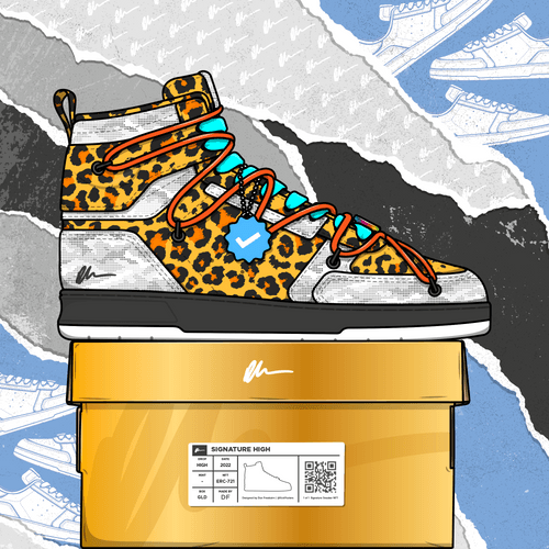 Signature Sneakers Highs #630 bought for 0.02 ETH by wadethevideoguy from P011H opensea.io/assets/ethereu…