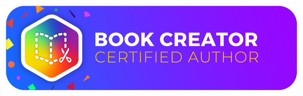 I'm so 🥳 to be a @BookCreatorApp certified author! 🙏 @mr_isaacs_math for suggesting I take this 🤩 course! I can't wait to work w/the Ts & Ss @LBpublicschools to design their own library of creative📚 w/all the 🙌 tools/features! 🗣🎨📷 ✏️ 
#LBtogetherwecan #edtech #BeAnAuthor