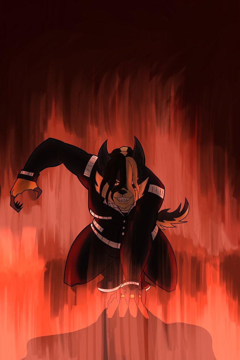 Art trade with <a href="/Black_Phant/">BlackPhantom🍉</a>’s character Tatsu Tsujima!