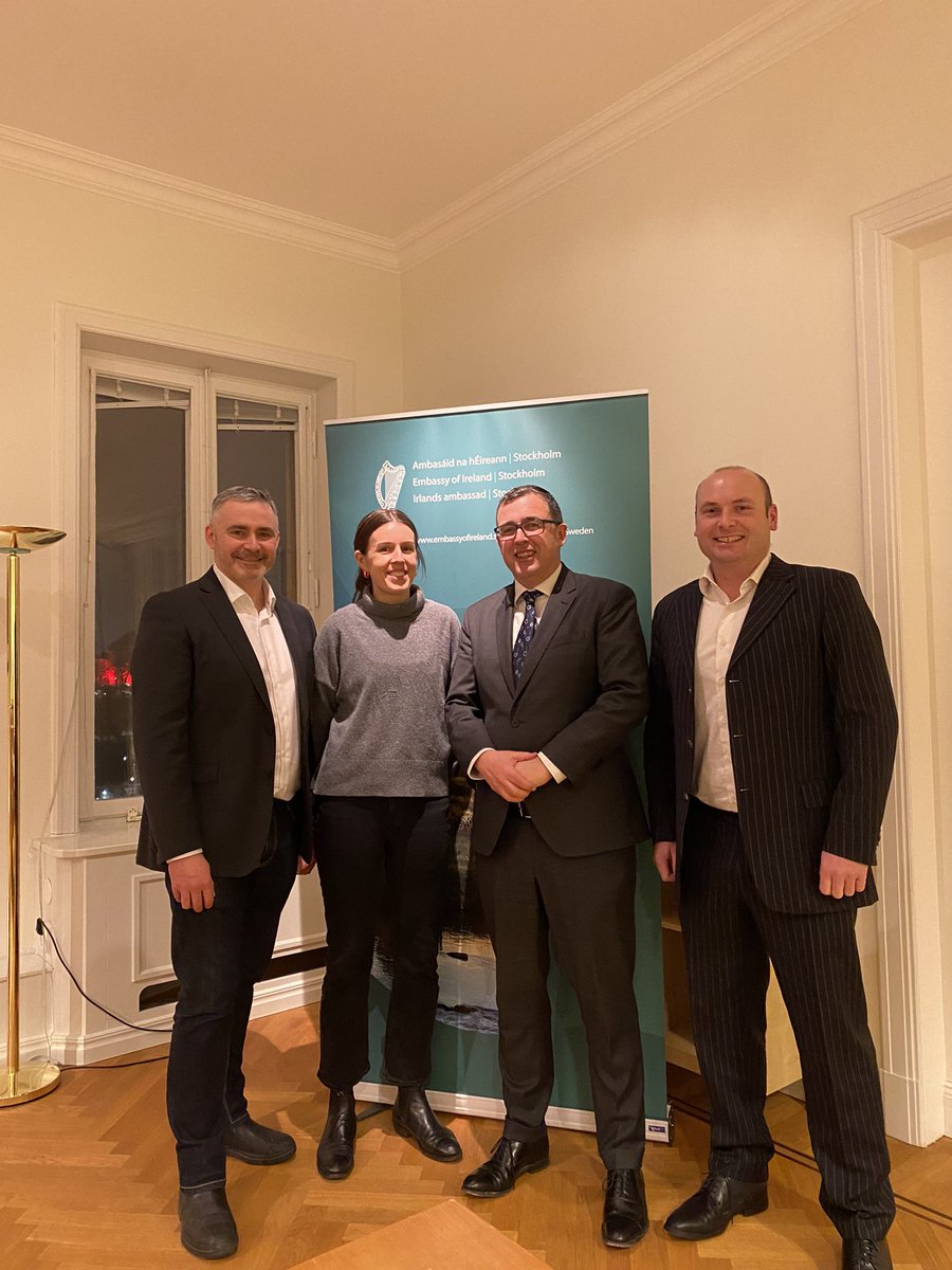 Congrats to Declan Caulfield on re-election as President of <a href="/IrishChamberSE/">Irish Chamber of Commerce in Sweden</a> and thanks to outgoing Treasurer John Cunningham for the voluntary work over the past five years.