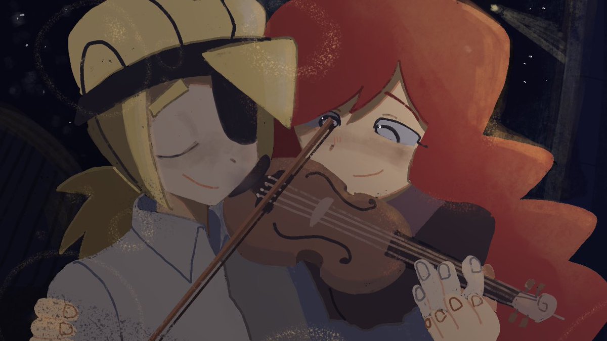 gotemkana's tweet photo. Together (I don't know how to draw violin) #Lawoftalos #Castleofnation https://t.co/E8EoMNhFHo