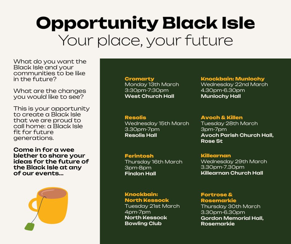 A great start to the #BlackIsleLocalPlacePlan community engagements. Good input from Cromarty residents &amp; organisations &amp; others from across the Black Isle.  Many thanks to <a href="/bbcalba/">BBC ALBA</a> for coming along.  Tomorrow we have a Tourism Seminar &amp; on Wednesday we're in Resolis.@nickwright1