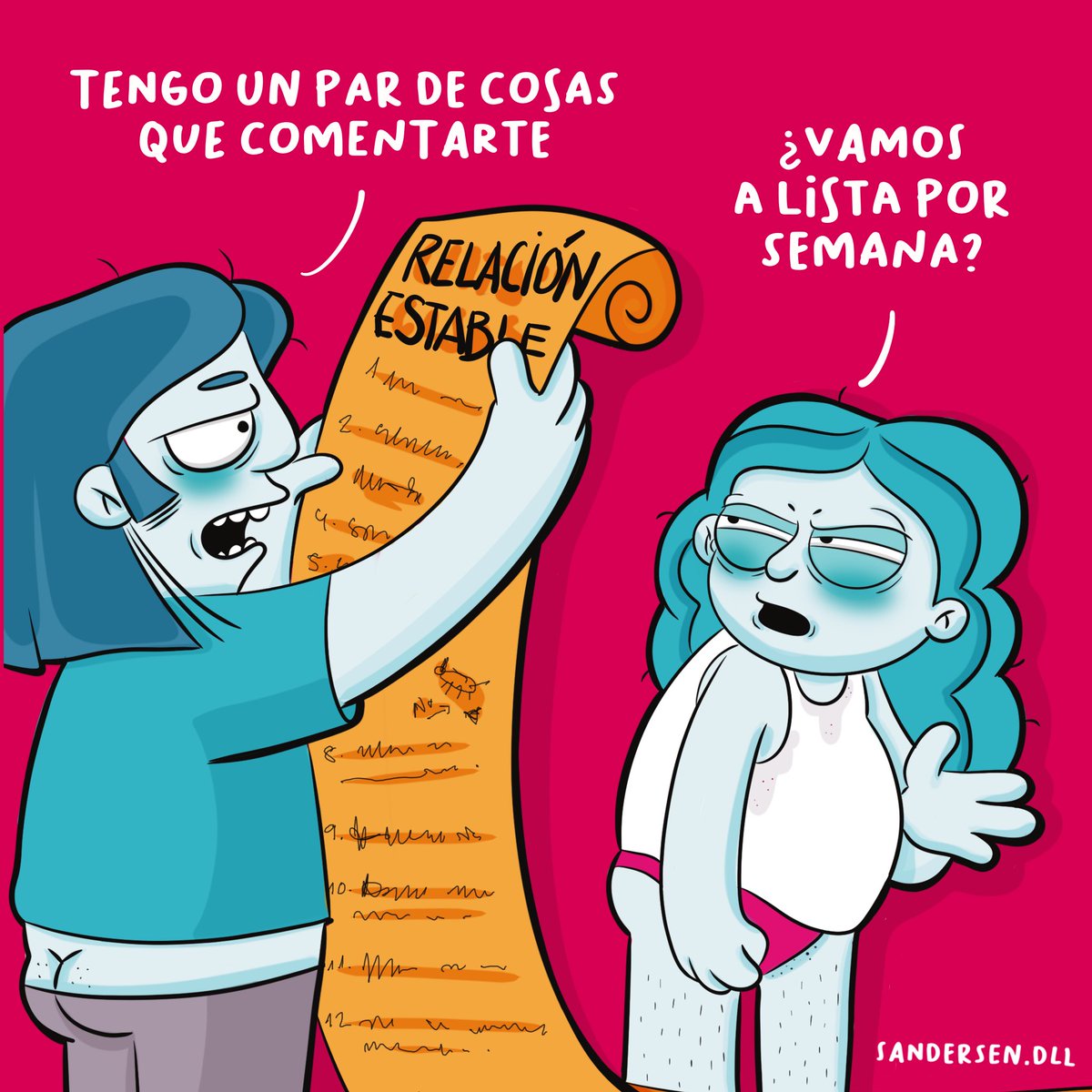 sandersendll's tweet photo. Los reproches de la semana #pareja #relationship #MondayMood #relacionestable #lista https://t.co/5YHfzeXtts