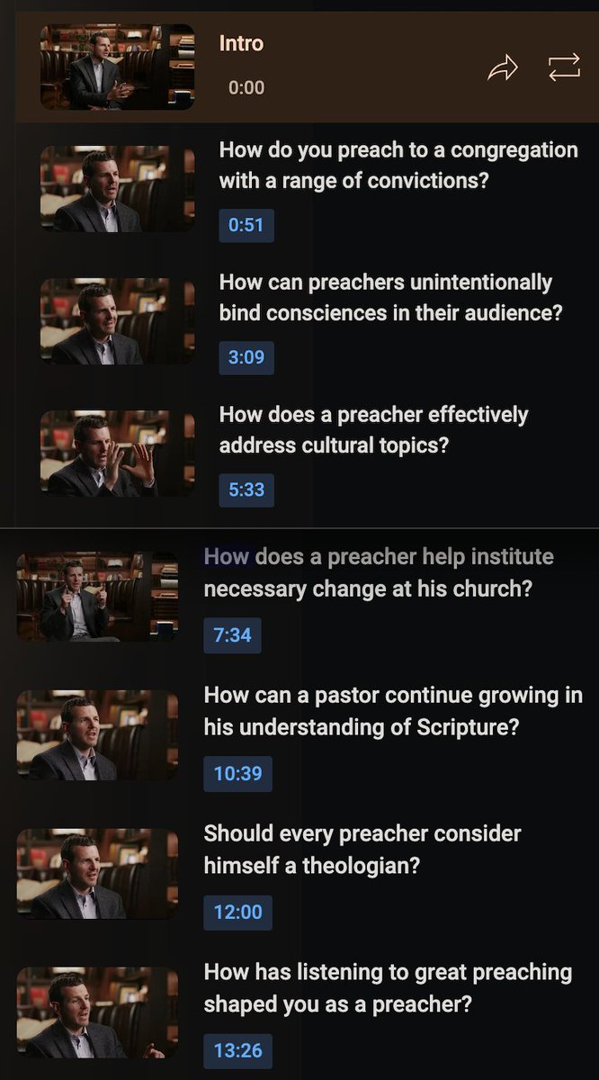 Andy Naselli (@andynaselli) on Twitter photo Here's an 18-minute interview I did with <a href="/austintduncan/">Austin T. Duncan</a> for <a href="/MastersSeminary/">The Master's Seminary</a>:
"The Conscience, Preaching, and the Christian Life"
youtube.com/watch?v=h6SRNO… Here's an 18-minute interview I did with <a href="/austintduncan/">Austin T. Duncan</a> for <a href="/MastersSeminary/">The Master's Seminary</a>:
"The Conscience, Preaching, and the Christian Life"
youtube.com/watch?v=h6SRNO…