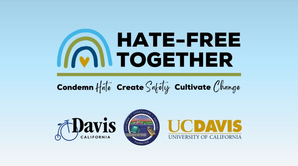 Renetta Garrison Tull, Ph.D. (@renetta_tull) on Twitter photo Join us to be "HATE-FREE TOGETHER," a CA partnership between @UCDavis, <a href="/YoloCountyCA/">YoloCountyCA</a>, <a href="/CityofDavis/">City of Davis</a>
"... hate is the virus we’re trying to eradicate. We intend to use our collective power to condemn violence and bigotry in all forms.” ~<a href="/Chancellor_May/">Gary S. May</a>
➡️leadership.ucdavis.edu/hate-free-toge… Join us to be "HATE-FREE TOGETHER," a CA partnership between @UCDavis, <a href="/YoloCountyCA/">YoloCountyCA</a>, <a href="/CityofDavis/">City of Davis</a>
"... hate is the virus we’re trying to eradicate. We intend to use our collective power to condemn violence and bigotry in all forms.” ~<a href="/Chancellor_May/">Gary S. May</a>
➡️leadership.ucdavis.edu/hate-free-toge…