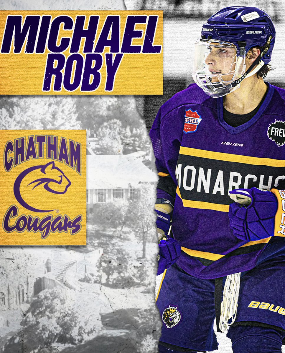 Congratulations!! 👏👏 We are pleased to announce NCDC Forward Michael Roby has committed to further his education and play college hockey <a href="/Chatham_MIH/">Chatham_MIH</a> for the 23/24 season!! Way to go Roby!!💜💛