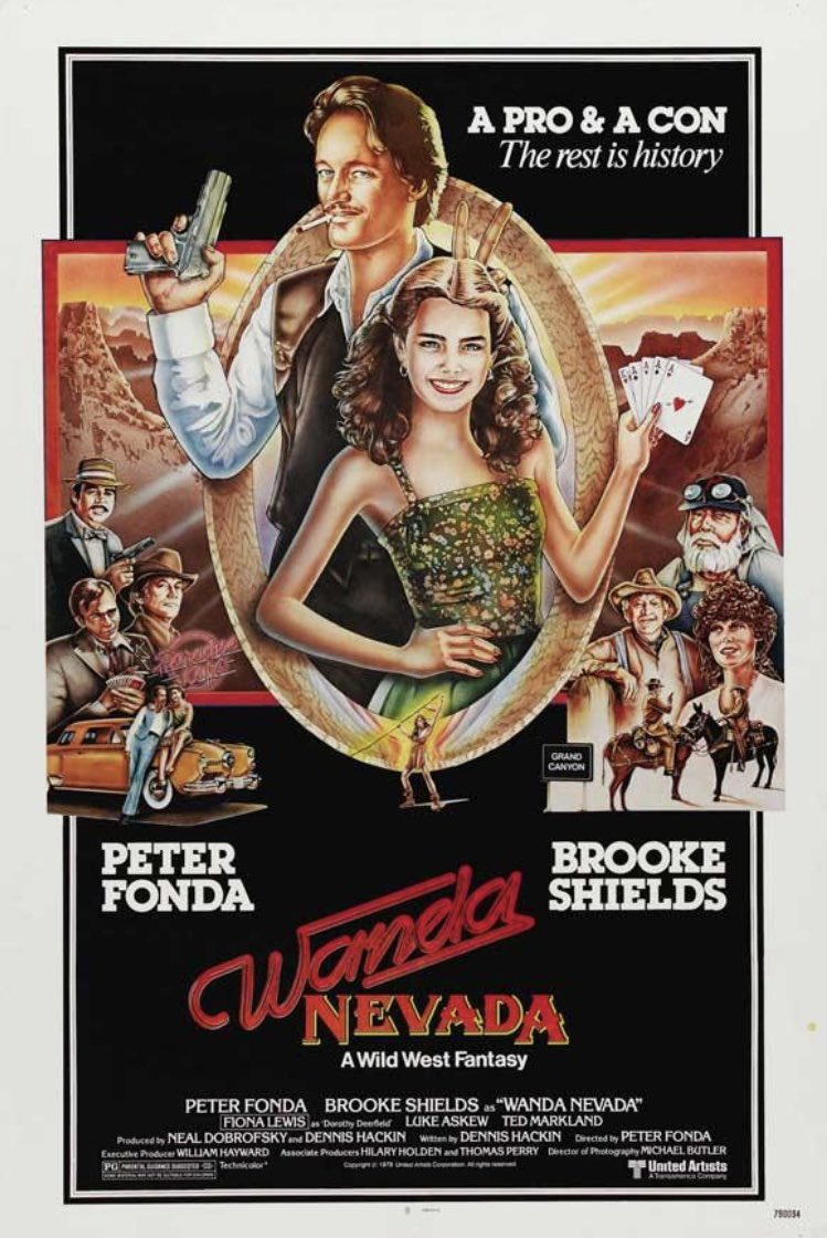 Watching WandaNevada (1979), or as I call it “CrazyLarry and PrettyBaby”. Fonda & Brooke are… not good. Starts promisingly as a Paper Moon wannabe but turns sluggish.
Sexy FionaLewis & creepy Luke“AutomaticSlim”Askew co-star, which is why I watched it in the first place. 😐