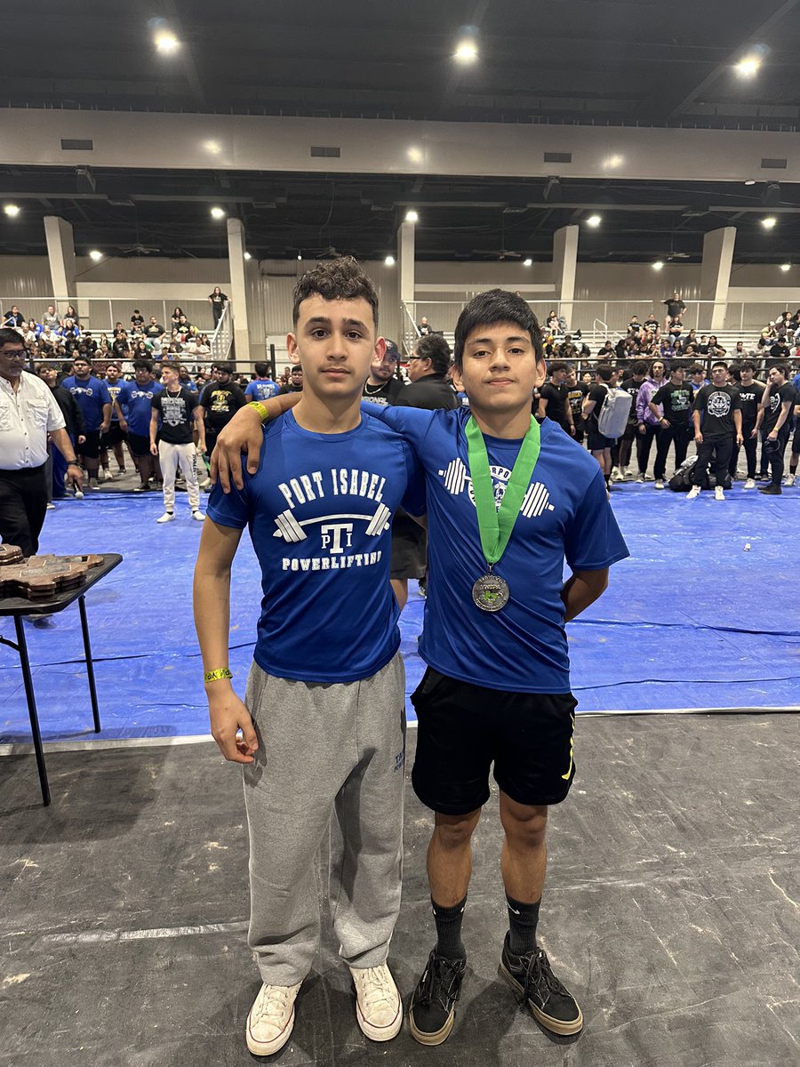 🎉PIHS Tarpon Powerlifting Team🎉

Congrats Vicente Azuara and Arnold Lopez on Advancing to the THSPA State Championships in the 114lb weight class. Vicente placed second at the regional meet and Arnold Lopez Placed 6th. Both advanced by hitting state qualifying total of 850 lbs.